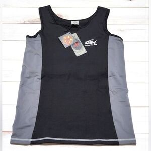 Ancient Fish King Swim Tank Black Womens Size Small NWT